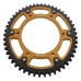 Supersprox - Steel & Aluminum Gold Stealth sprocket, 50T, Chain Size 520, RST-5-50-GLD Supersprox - Steel & Aluminum Gold Stealth sprocket, 50T, Chain Size 520, RST-5-50-GLD