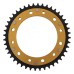 Supersprox - Steel & Aluminum Gold Stealth sprocket, 44T, Chain Size 525, RST-6-44-GLD Supersprox - Steel & Aluminum Gold Stealth sprocket, 44T, Chain Size 525, RST-6-44-GLD