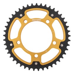 Supersprox - Steel & Aluminum Gold Stealth sprocket, 45T, Chain Size 525, RST-7-45-GLD