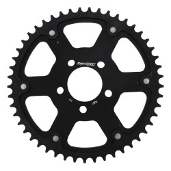 Supersprox - Steel & Aluminum Black Stealth sprocket, 49T, Chain Size 530, RST-7081-49-BLK