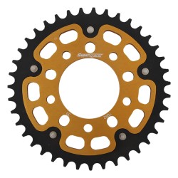 Supersprox - Steel & Aluminum Gold Stealth sprocket, 39T, Chain Size 525, RST-7092-39-GLD