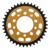 Supersprox - Steel & Aluminum Gold Stealth sprocket, 39T, Chain Size 525, RST-7092-39-GLD Supersprox - Steel & Aluminum Gold Stealth sprocket, 39T, Chain Size 525, RST-7092-39-GLD