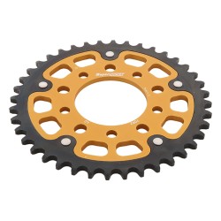 Supersprox - Steel & Aluminum Gold Stealth sprocket, 40T, Chain Size 525, RST-7092-40-GLD