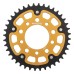 Supersprox - Steel & Aluminum Gold Stealth sprocket, 40T, Chain Size 525, RST-7092-40-GLD Supersprox - Steel & Aluminum Gold Stealth sprocket, 40T, Chain Size 525, RST-7092-40-GLD