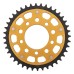 Supersprox - Steel & Aluminum Gold Stealth sprocket, 40T, Chain Size 525, RST-7092-40-GLD Supersprox - Steel & Aluminum Gold Stealth sprocket, 40T, Chain Size 525, RST-7092-40-GLD