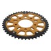Supersprox - Steel & Aluminum Gold Stealth sprocket, 45T, Chain Size 525, RST-7092-45-GLD Supersprox - Steel & Aluminum Gold Stealth sprocket, 45T, Chain Size 525, RST-7092-45-GLD