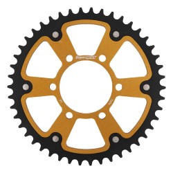 Supersprox - Steel & Aluminum Gold Stealth sprocket, 46T, Chain Size 520, RST-7094-46-GLD