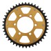 Supersprox - Steel & Aluminum Gold Stealth sprocket, 43T, Chain Size 530, RST-7096-43-GLD Supersprox - Steel & Aluminum Gold Stealth sprocket, 43T, Chain Size 530, RST-7096-43-GLD