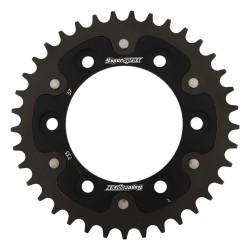 Supersprox - Steel & Aluminum Black Stealth sprocket, 37T, Chain Size 520, RST-735-37-BLK