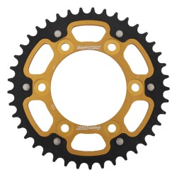 Supersprox - Steel & Aluminum Gold Stealth sprocket, 41T, Chain Size 520, RST-735-41-GLD