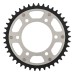 Supersprox - Steel & Aluminum Sliver Stealth sprocket, 42T, Chain Size 520, RST-735-42-SLV Supersprox - Steel & Aluminum Sliver Stealth sprocket, 42T, Chain Size 520, RST-735-42-SLV