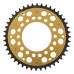 Supersprox - Steel & Aluminum Gold Stealth sprocket, 44T, Chain Size 520, RST-735-44-GLD Supersprox - Steel & Aluminum Gold Stealth sprocket, 44T, Chain Size 520, RST-735-44-GLD