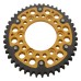 Supersprox - Steel & Aluminum Gold Stealth sprocket, 44T, Chain Size 520, RST-735-44-GLD Supersprox - Steel & Aluminum Gold Stealth sprocket, 44T, Chain Size 520, RST-735-44-GLD