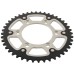 Supersprox - Steel & Aluminum Sliver Stealth sprocket, 44T, Chain Size 520, RST-735-44-SLV Supersprox - Steel & Aluminum Sliver Stealth sprocket, 44T, Chain Size 520, RST-735-44-SLV