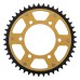 Supersprox - Steel & Aluminum Gold Stealth sprocket, 45T, Chain Size 520, RST-735-45-GLD Supersprox - Steel & Aluminum Gold Stealth sprocket, 45T, Chain Size 520, RST-735-45-GLD