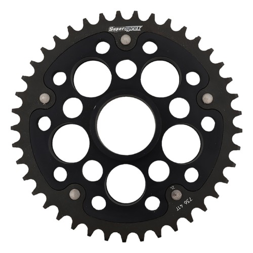 Supersprox - Steel & Aluminum Black Stealth sprocket, 41T, Chain Size 520, RST-736-41-BLK