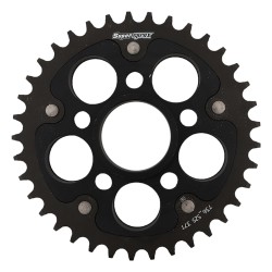 Supersprox - Steel & Aluminum Black Stealth sprocket, 37T, Chain Size 525, RST-736525-37-BLK