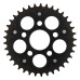 Supersprox - Steel & Aluminum Black Stealth sprocket, 37T, Chain Size 525, RST-736525-37-BLK Supersprox - Steel & Aluminum Black Stealth sprocket, 37T, Chain Size 525, RST-736525-37-BLK