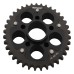 Supersprox - Steel & Aluminum Black Stealth sprocket, 37T, Chain Size 525, RST-736525-37-BLK Supersprox - Steel & Aluminum Black Stealth sprocket, 37T, Chain Size 525, RST-736525-37-BLK