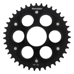 Supersprox - Steel & Aluminum Black Stealth sprocket, 39T, Chain Size 520, RST-737-39-BLK