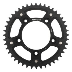 Supersprox - Steel & Aluminum Black Stealth sprocket, 44T, Chain Size 520, RST-743-44-BLK