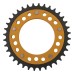 Supersprox - Steel & Aluminum Gold Stealth sprocket, 36T, Chain Size 525, RST-744-36-GLD Supersprox - Steel & Aluminum Gold Stealth sprocket, 36T, Chain Size 525, RST-744-36-GLD