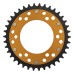 Supersprox - Steel & Aluminum Gold Stealth sprocket, 38T, Chain Size 525, RST-745-38-GLD Supersprox - Steel & Aluminum Gold Stealth sprocket, 38T, Chain Size 525, RST-745-38-GLD