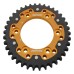 Supersprox - Steel & Aluminum Gold Stealth sprocket, 38T, Chain Size 525, RST-745-38-GLD Supersprox - Steel & Aluminum Gold Stealth sprocket, 38T, Chain Size 525, RST-745-38-GLD