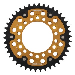 Supersprox - Steel & Aluminum Gold Stealth sprocket, 42T, Chain Size 525, RST-745-42-GLD