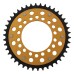Supersprox - Steel & Aluminum Gold Stealth sprocket, 42T, Chain Size 525, RST-745-42-GLD Supersprox - Steel & Aluminum Gold Stealth sprocket, 42T, Chain Size 525, RST-745-42-GLD