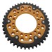 Supersprox - Steel & Aluminum Gold Stealth sprocket, 42T, Chain Size 525, RST-745-42-GLD Supersprox - Steel & Aluminum Gold Stealth sprocket, 42T, Chain Size 525, RST-745-42-GLD