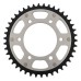 Supersprox - Steel & Aluminum Sliver Stealth sprocket, 42T, Chain Size 525, RST-745-42-SLV Supersprox - Steel & Aluminum Sliver Stealth sprocket, 42T, Chain Size 525, RST-745-42-SLV