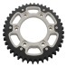Supersprox - Steel & Aluminum Sliver Stealth sprocket, 42T, Chain Size 525, RST-745-42-SLV Supersprox - Steel & Aluminum Sliver Stealth sprocket, 42T, Chain Size 525, RST-745-42-SLV