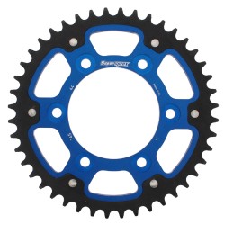 Supersprox - Steel & Aluminum Blue Stealth sprocket, 44T, Chain Size 525, RST-745-44-BLU