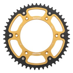 Supersprox - Steel & Aluminum Gold Stealth sprocket, 49T, Chain Size 520, RST-8000-49-GLD