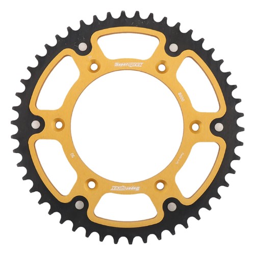 Supersprox - Steel & Aluminum Gold Stealth sprocket, 50T, Chain Size 520, RST-8000-50-GLD