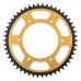 Supersprox - Steel & Aluminum Gold Stealth sprocket, 50T, Chain Size 520, RST-8000-50-GLD Supersprox - Steel & Aluminum Gold Stealth sprocket, 50T, Chain Size 520, RST-8000-50-GLD