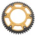 Supersprox - Steel & Aluminum Gold Stealth sprocket, 50T, Chain Size 520, RST-8000-50-GLD Supersprox - Steel & Aluminum Gold Stealth sprocket, 50T, Chain Size 520, RST-8000-50-GLD