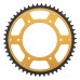 Supersprox - Steel & Aluminum Gold Stealth sprocket, 51T, Chain Size 520, RST-8000-51-GLD Supersprox - Steel & Aluminum Gold Stealth sprocket, 51T, Chain Size 520, RST-8000-51-GLD