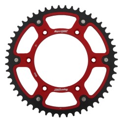 Supersprox - Steel & Aluminum Red Stealth sprocket, 51T, Chain Size 520, RST-8000-51-RED