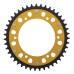Supersprox - Steel & Aluminum Gold Stealth sprocket, 43T, Chain Size 520, RST-808-43-GLD Supersprox - Steel & Aluminum Gold Stealth sprocket, 43T, Chain Size 520, RST-808-43-GLD