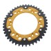 Supersprox - Steel & Aluminum Gold Stealth sprocket, 43T, Chain Size 520, RST-808-43-GLD Supersprox - Steel & Aluminum Gold Stealth sprocket, 43T, Chain Size 520, RST-808-43-GLD