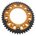 Supersprox - Steel & Aluminum Gold Stealth sprocket, 46T, Chain Size 520, RST-808-46-GLD Supersprox - Steel & Aluminum Gold Stealth sprocket, 46T, Chain Size 520, RST-808-46-GLD