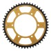 Supersprox - Steel & Aluminum Gold Stealth sprocket, 51T, Chain Size 520, RST-808-51-GLD Supersprox - Steel & Aluminum Gold Stealth sprocket, 51T, Chain Size 520, RST-808-51-GLD
