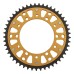 Supersprox - Steel & Aluminum Gold Stealth sprocket, 49T, Chain Size 530, RST-859-49-GLD Supersprox - Steel & Aluminum Gold Stealth sprocket, 49T, Chain Size 530, RST-859-49-GLD