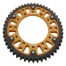 Supersprox - Steel & Aluminum Gold Stealth sprocket, 49T, Chain Size 530, RST-859-49-GLD Supersprox - Steel & Aluminum Gold Stealth sprocket, 49T, Chain Size 530, RST-859-49-GLD
