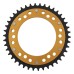 Supersprox - Steel & Aluminum Gold Stealth sprocket, 42T, Chain Size 525, RST-899-42-GLD Supersprox - Steel & Aluminum Gold Stealth sprocket, 42T, Chain Size 525, RST-899-42-GLD