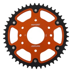 Supersprox - Steel & Aluminum Orange Stealth sprocket, 46T, Chain Size 520, RST-905-46-ORG