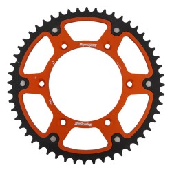 Supersprox - Steel & Aluminum Orange Stealth sprocket, 52T, Chain Size 520, RST-990-52-ORG