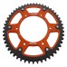 Supersprox - Steel & Aluminum Orange Stealth sprocket, 52T, Chain Size 520, RST-990-52-ORG Supersprox - Steel & Aluminum Orange Stealth sprocket, 52T, Chain Size 520, RST-990-52-ORG